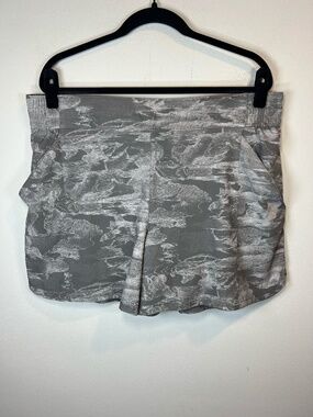 Columbia Lazy Creek Chill Zero Lined 5 in Shorts Gray Abstract Print Pockets XXL